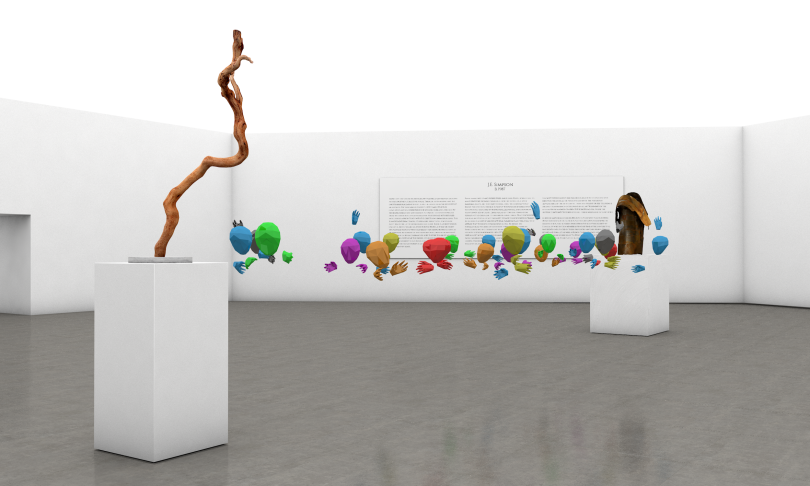 Art Gate VR Simpson Gallery Sculpture metaverse multi-users