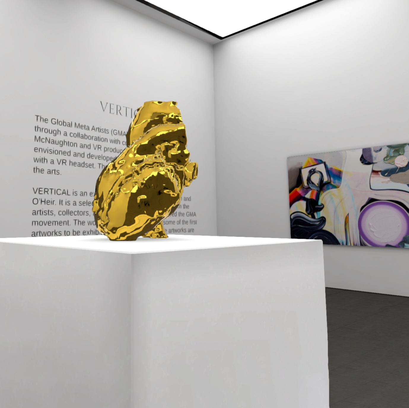Art Gate VR sculpture private collection exhibition view
