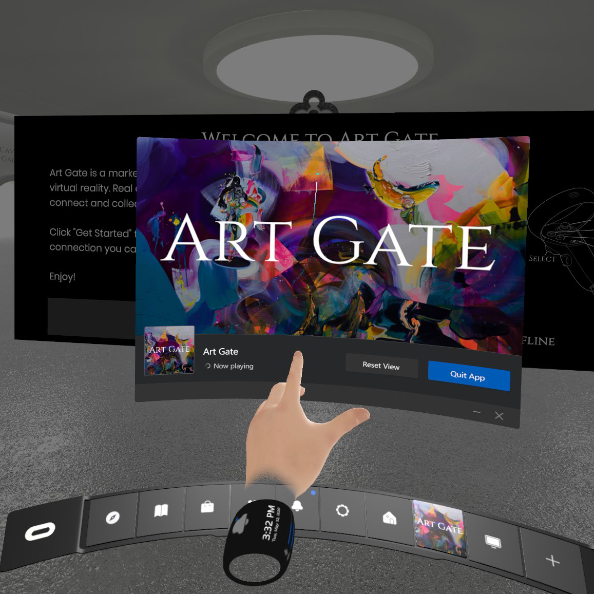 Art Gate About VR Application Oculus